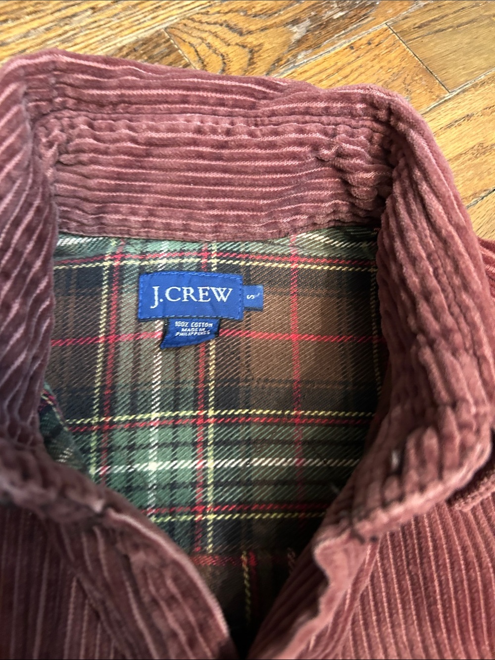 J. Crew Burgundy Corduroy Shirt Jacket - Picture 9 of 14